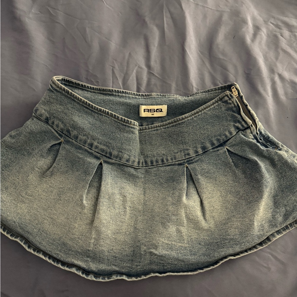 RSQ Women's Denim Mini Skirt - Blue